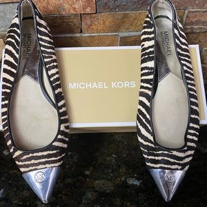 Michael Kors Calf Hair Zebra Flats